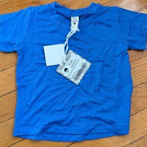 Kate Quinn short sleeve essential boxy tee in palace blue NWT new with tags